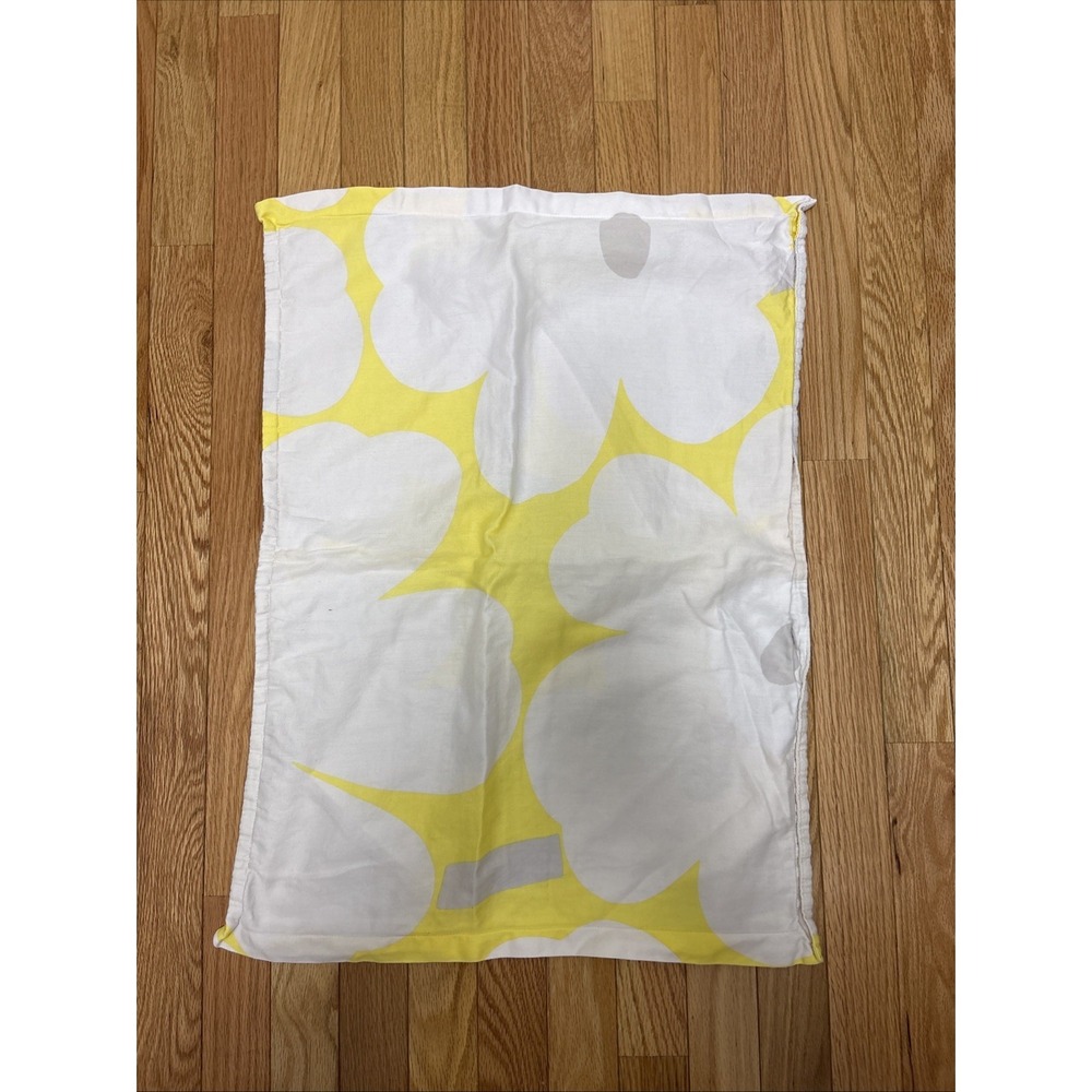 Marimekko Unikko Pattern Standard Pillowcase Set‎ Of 2 - Yellow And Gray